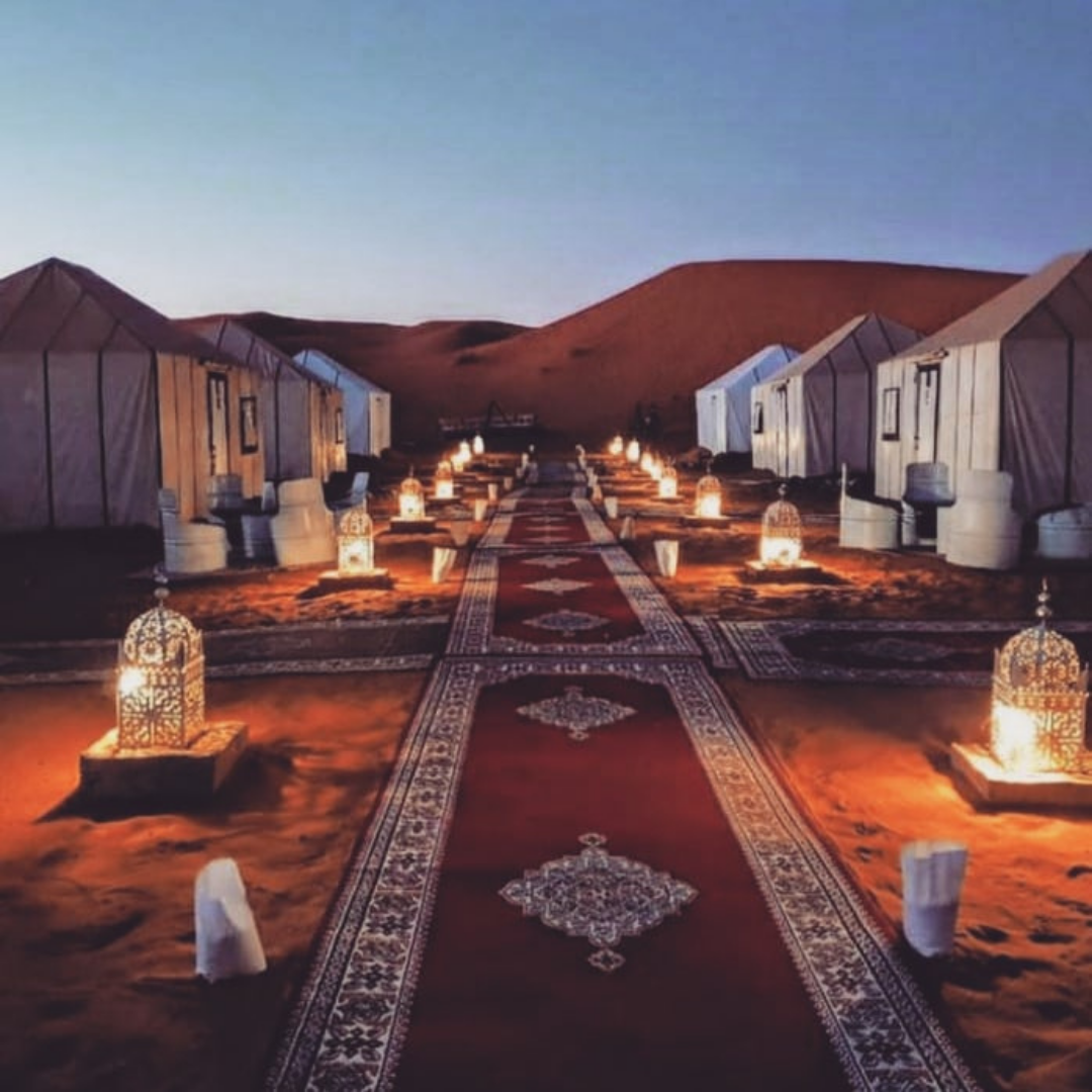Overnight in Merzouga Desert Camp with camel trek