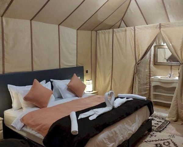 Camel ride and luxury camp