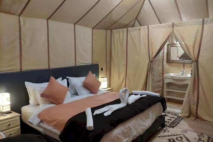 Camel ride and luxury camp
